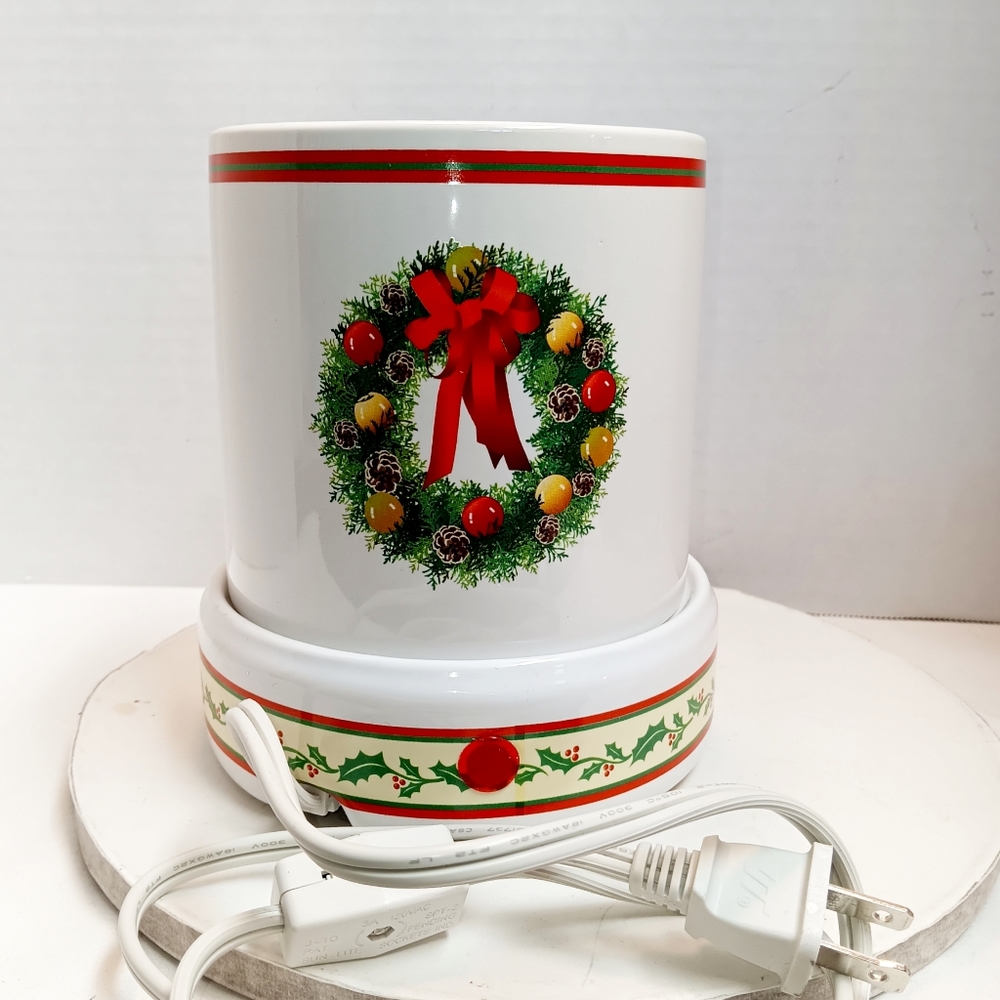 Two Piece Ceramic Candle Warmer, The Holiday Edition